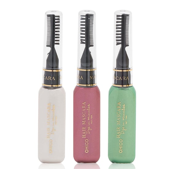 Aquarius Wash Out Hair Mascara Temporary Dye Cream Red White Green 3 Pack Colour - Image 1