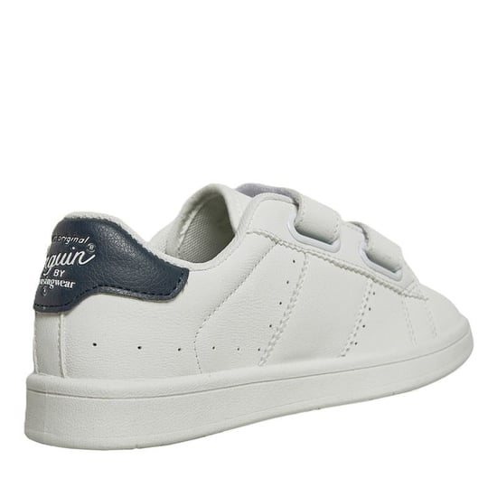 Penguin Junior Marble White/Navy Trainers - Image 2