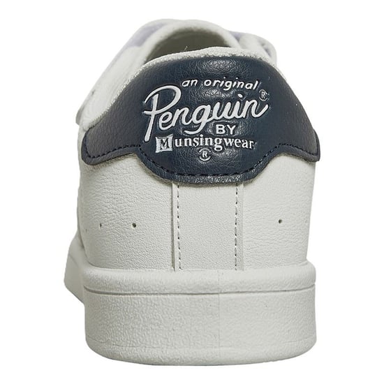 Penguin Junior Marble White/Navy Trainers - Image 4