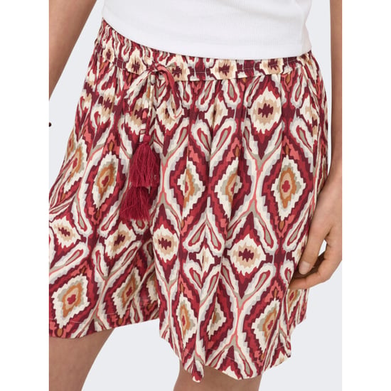 Only Onlmikasi string detail shorts wvn brick red/abstr - Image 6