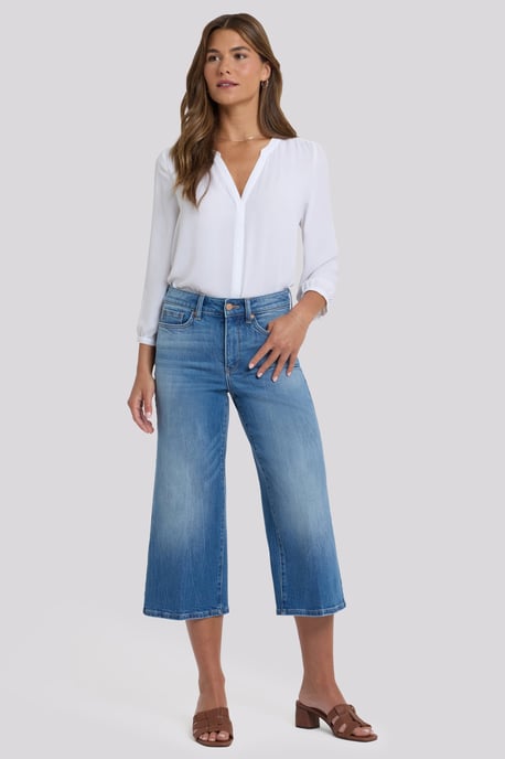 Brigitte Wijde Pijpen Capri Jeans Met Hoge Taille - Image 1