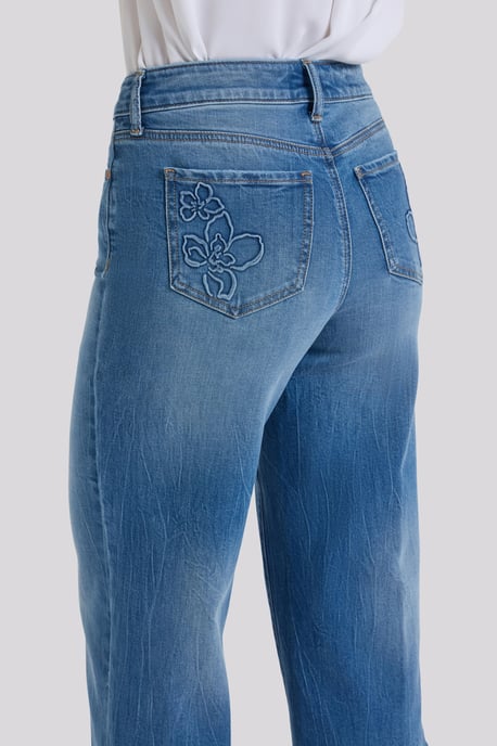 Brigitte Wijde Pijpen Capri Jeans Met Hoge Taille - Image 2