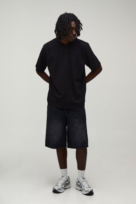 Essential Relaxed Fit Denim Jorts - Image 4
