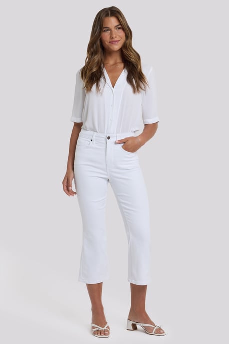 Monica Kick Flare Cropped Jeans Met Hoge Taille - Image 1