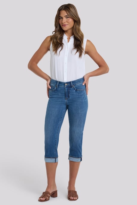 Marilyn Straight Crop Jeans In Cool Embrace® Denim - Image 1