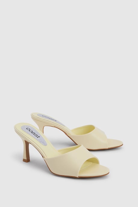 Abbie Faux Patent Leather Medium Stiletto Heeled Mules - Image 3