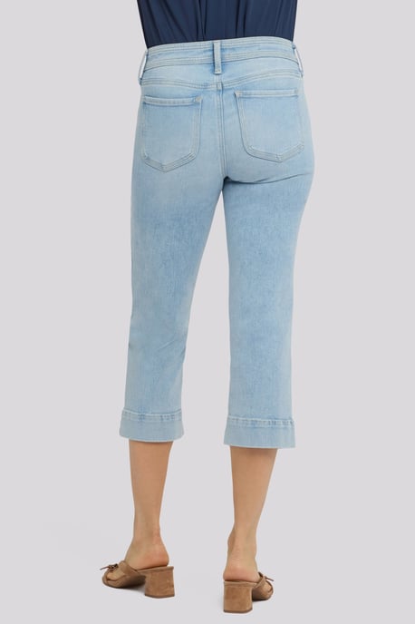 Marilyn Straight Crop Jeans In Re-New Denim - Image 2