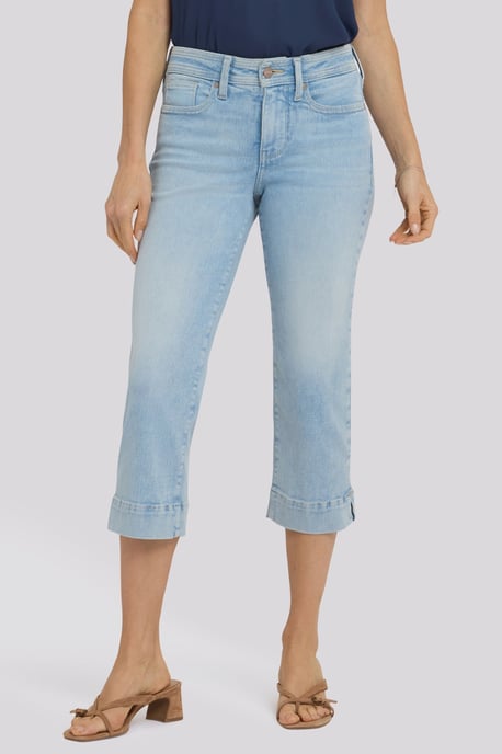 Marilyn Straight Crop Jeans In Re-New Denim - Image 4