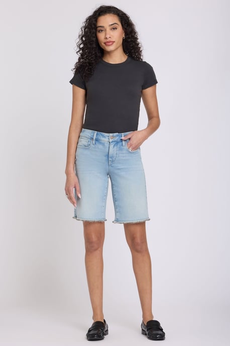 Boyfriend Denim Shorts In Re-New Denim - Image 1