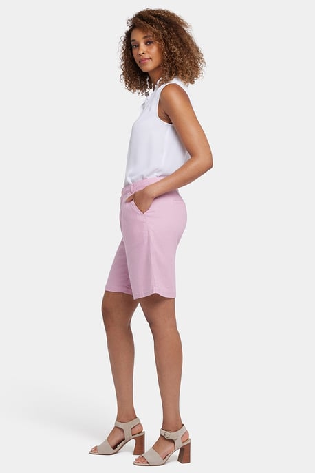 Relaxed Shorts In Stretch Linnen - Image 5
