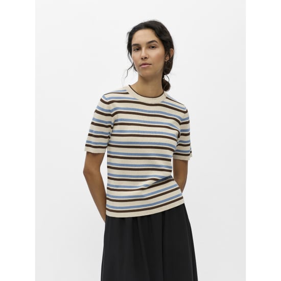 Object objester s/s new knit pullover noos 23043510 sandshell stripes - Image 2