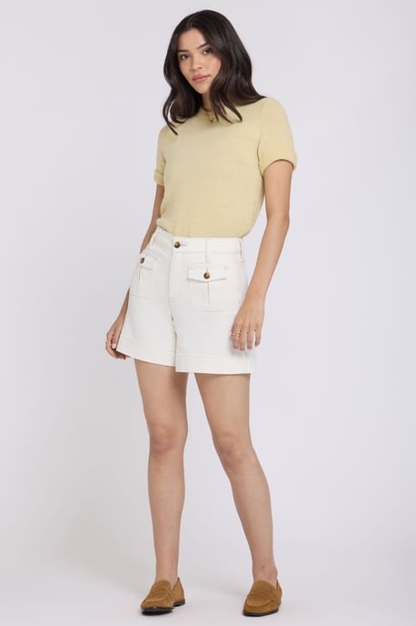 Berkyn Relaxed Denim Korte Broek Met Hoge Taille - Image 1