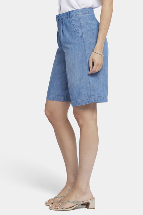 Ontspannen Denim Bermuda Shorts Met Hoge Taille - Image 3