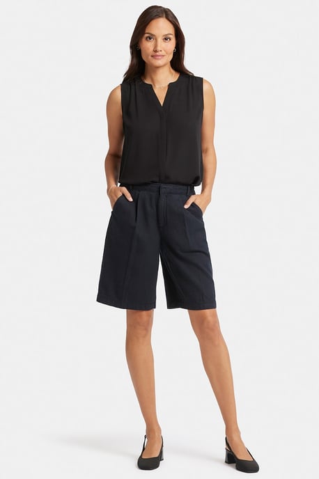 Ontspannen Denim Bermuda Shorts Met Hoge Taille - Image 1