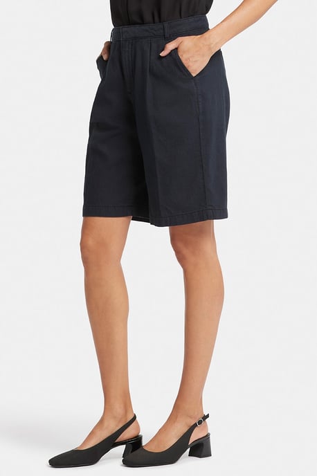 Ontspannen Denim Bermuda Shorts Met Hoge Taille - Image 3