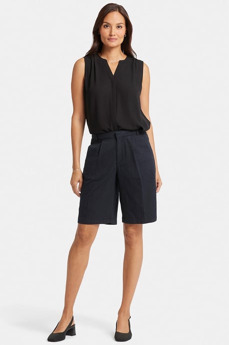 Ontspannen Denim Bermuda Shorts Met Hoge Taille - Image 4