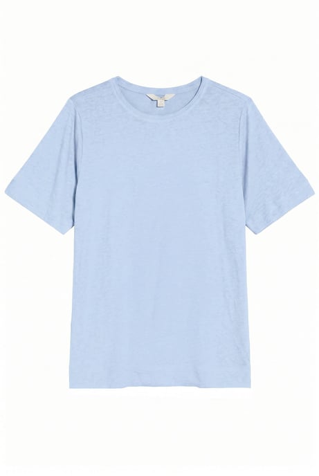 Relaxed Linen Blend T-shirt - Image 3