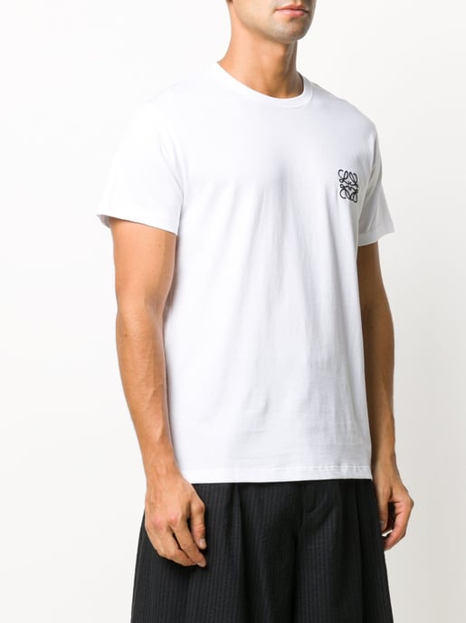 Anagram Embroidered Logo T-Shirt in White - Image 3