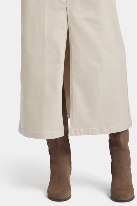 Hoge Taille Lange Rok Met Centraal Voor Sleuf - Image 4