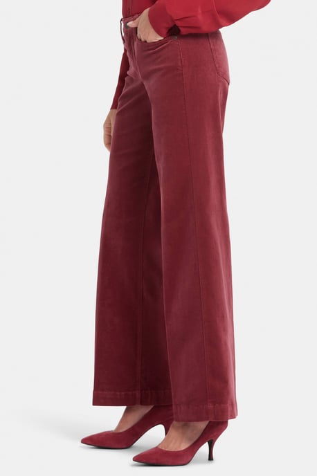 Teresa Wijde Pantalon Rood Corduroy - Image 3