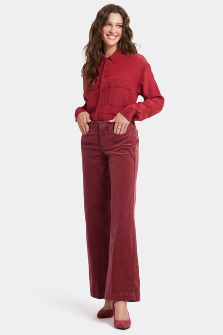 Teresa Wijde Pantalon Rood Corduroy - Image 4