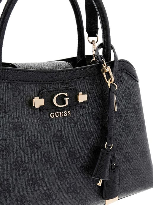 Guess Satchel Bag Coal Logo - Image 4