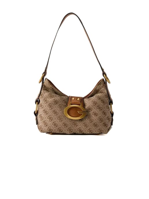 Guess Schoudertas Latte Logo/Cognac - Image 1
