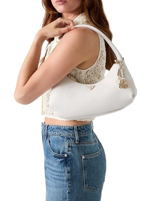 Guess Hobo Bag Off White - Image 5