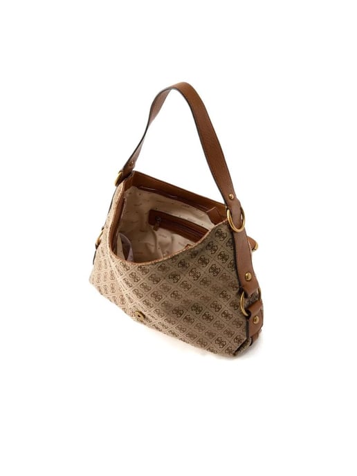 Guess Schoudertas Latte Logo/Cognac - Image 3