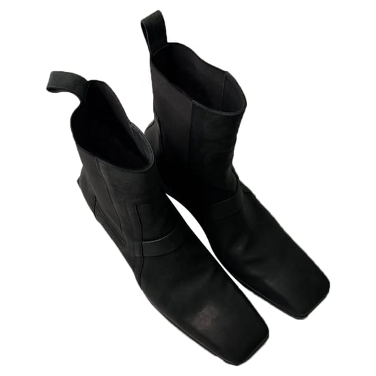 Rick Owens Heeled Ankle Boots in Black Calf Leather - Image 5