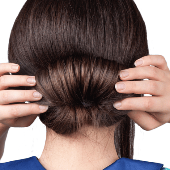 Aquarius Hair Bun Maker Donut Ring Black Lightweight Easy Updo Styling Tool Ring - Image 3