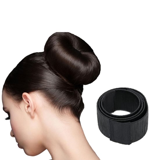 Aquarius Hair Bun Maker Donut Ring Black Lightweight Easy Updo Styling Tool Ring - Image 4