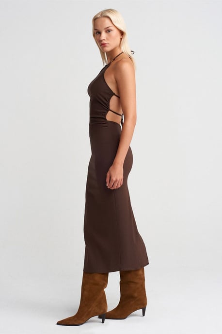 Halternekk Bodycon Midi-jurk - Image 4