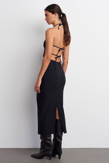 Halternekk Bodycon Midi-jurk - Image 2