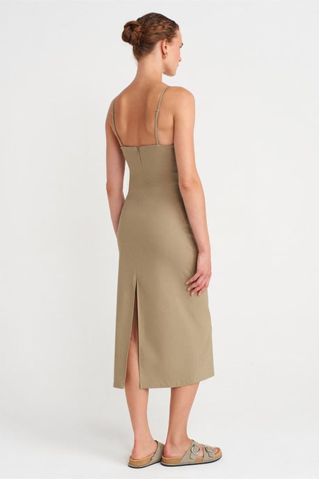 Mouwloze Bodycon Midi Jurk - Image 2