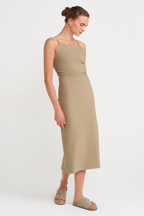 Mouwloze Bodycon Midi Jurk - Image 4