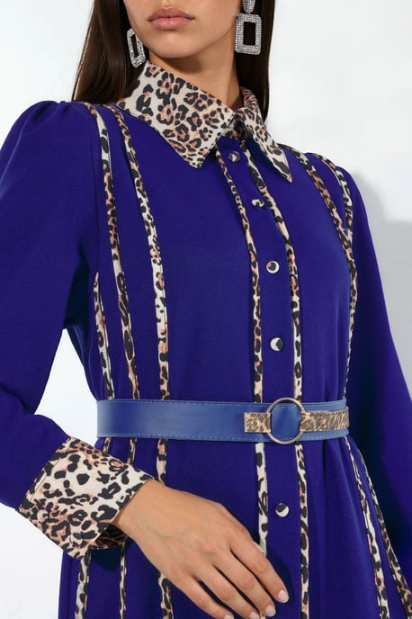Leopardprint Maxi Shirt Jurk - Image 4