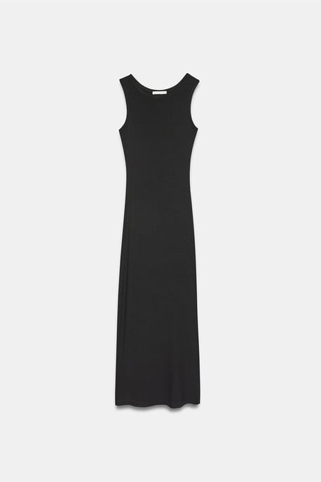 Geribbeld Mouwloos Bodycon Maxi Jurk - Image 5