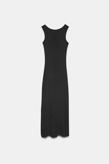 Geribbeld Mouwloos Bodycon Maxi Jurk - Image 6