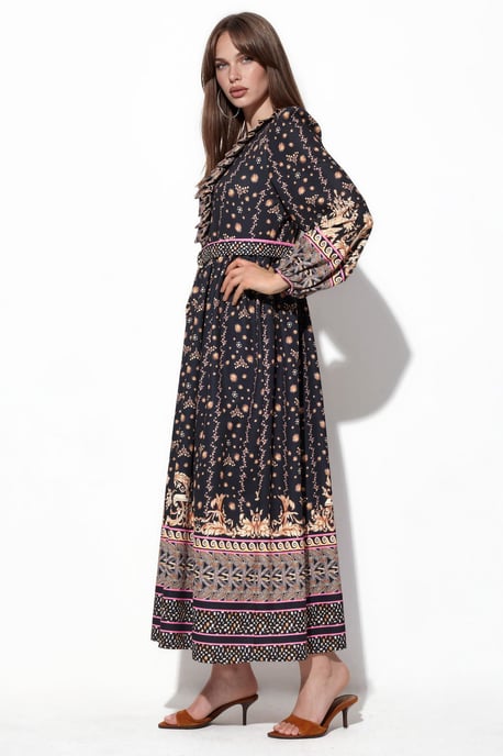 Florale Maxi Jurk met Ceintuur - Image 2