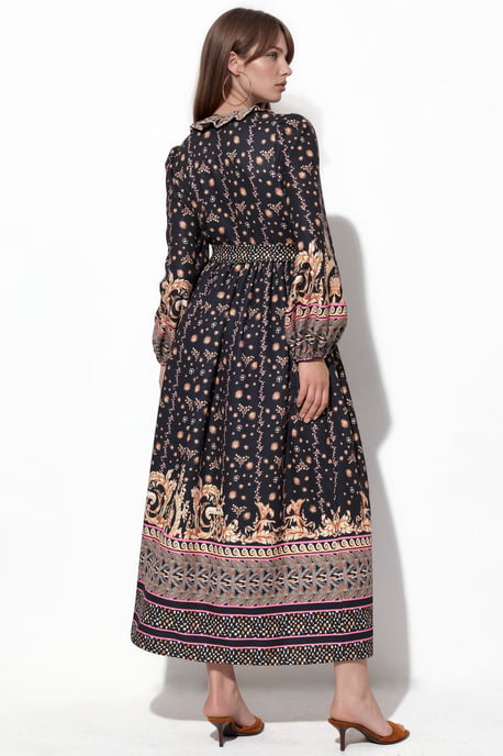 Florale Maxi Jurk met Ceintuur - Image 3