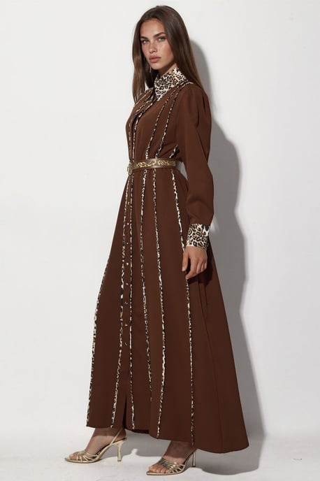 Leopardprint Maxi Shirt Jurk - Image 2