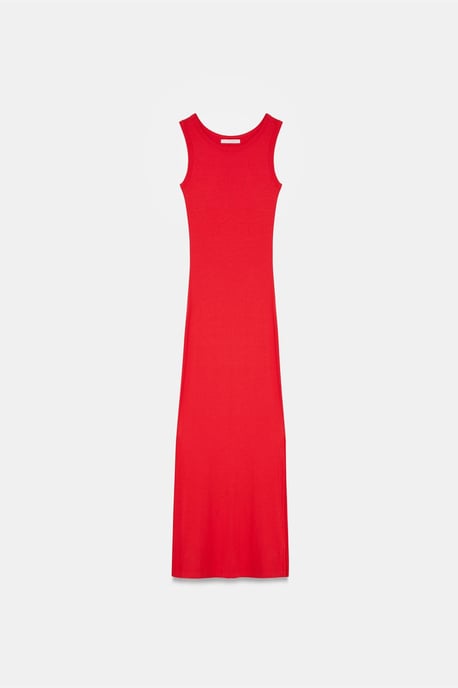 Geribbeld Mouwloos Bodycon Maxi Jurk - Image 5