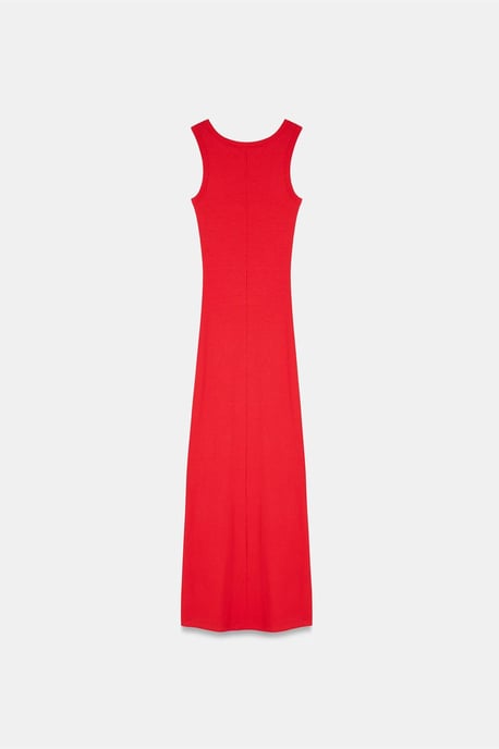 Geribbeld Mouwloos Bodycon Maxi Jurk - Image 6