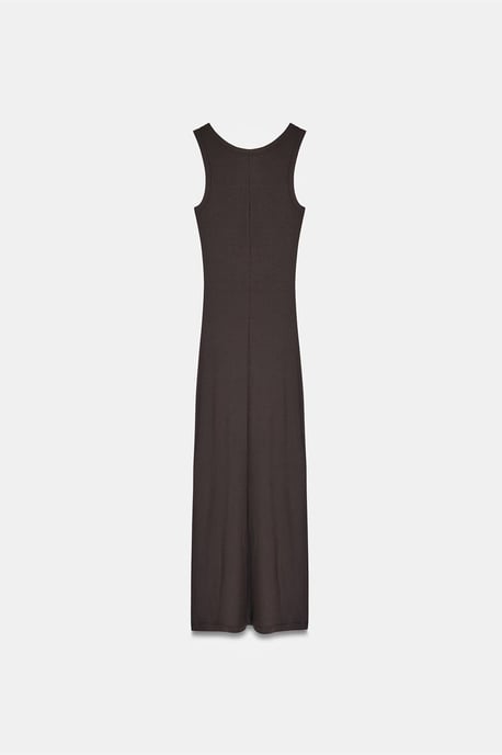 Geribbeld Mouwloos Bodycon Maxi Jurk - Image 6