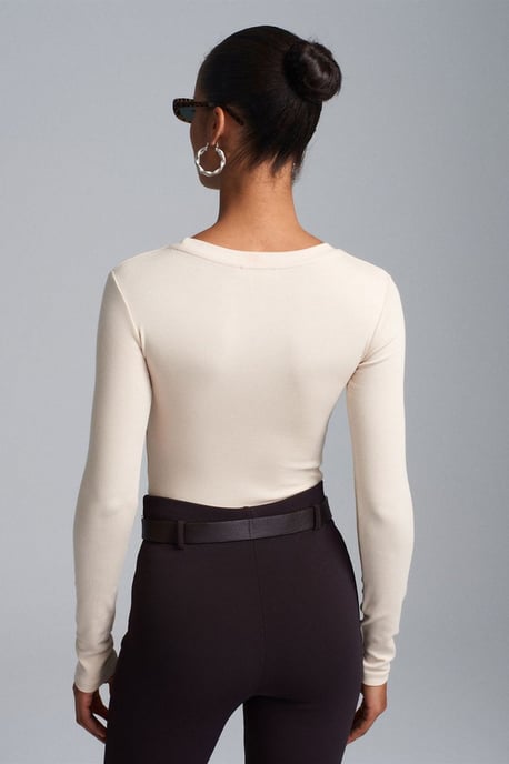 Slim Fit Crew Neck Jersey Romper - Image 2