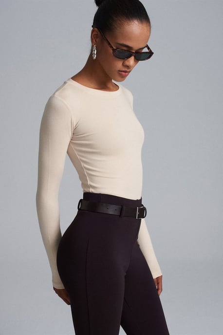 Slim Fit Crew Neck Jersey Romper - Image 3
