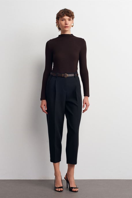 Geribbelde Slim-Fit Halve Colblouse - Image 5