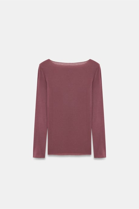 Slim Fit Bootcut Hals Lange Mouwen Gebreide Blouse - Image 6