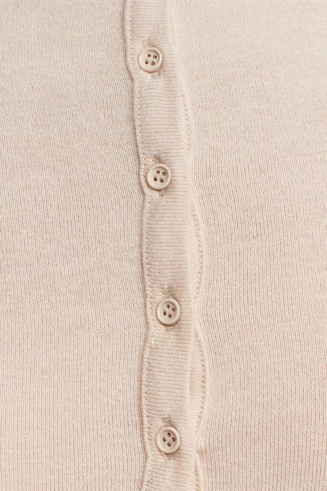 Slim Fit V-Neck Button Blouse - Image 4